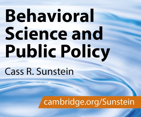 Behavioral Science and Public Policy