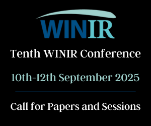 Tenth WINIR conference 10-12 September 2025 Calls for Papers